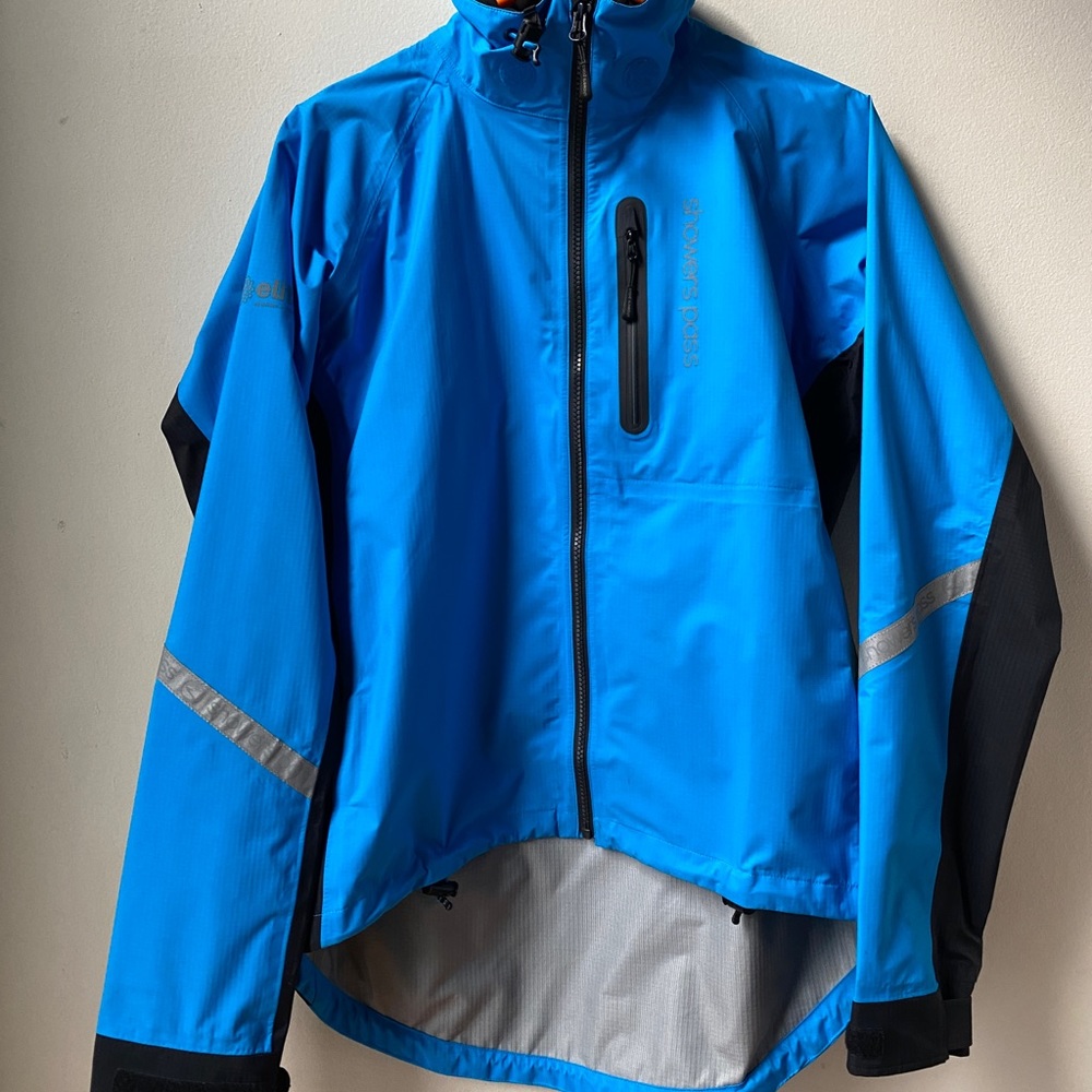 Showers Pass Women’s Elite 2.1 Rain Jacket in Pacific Blue color - new!